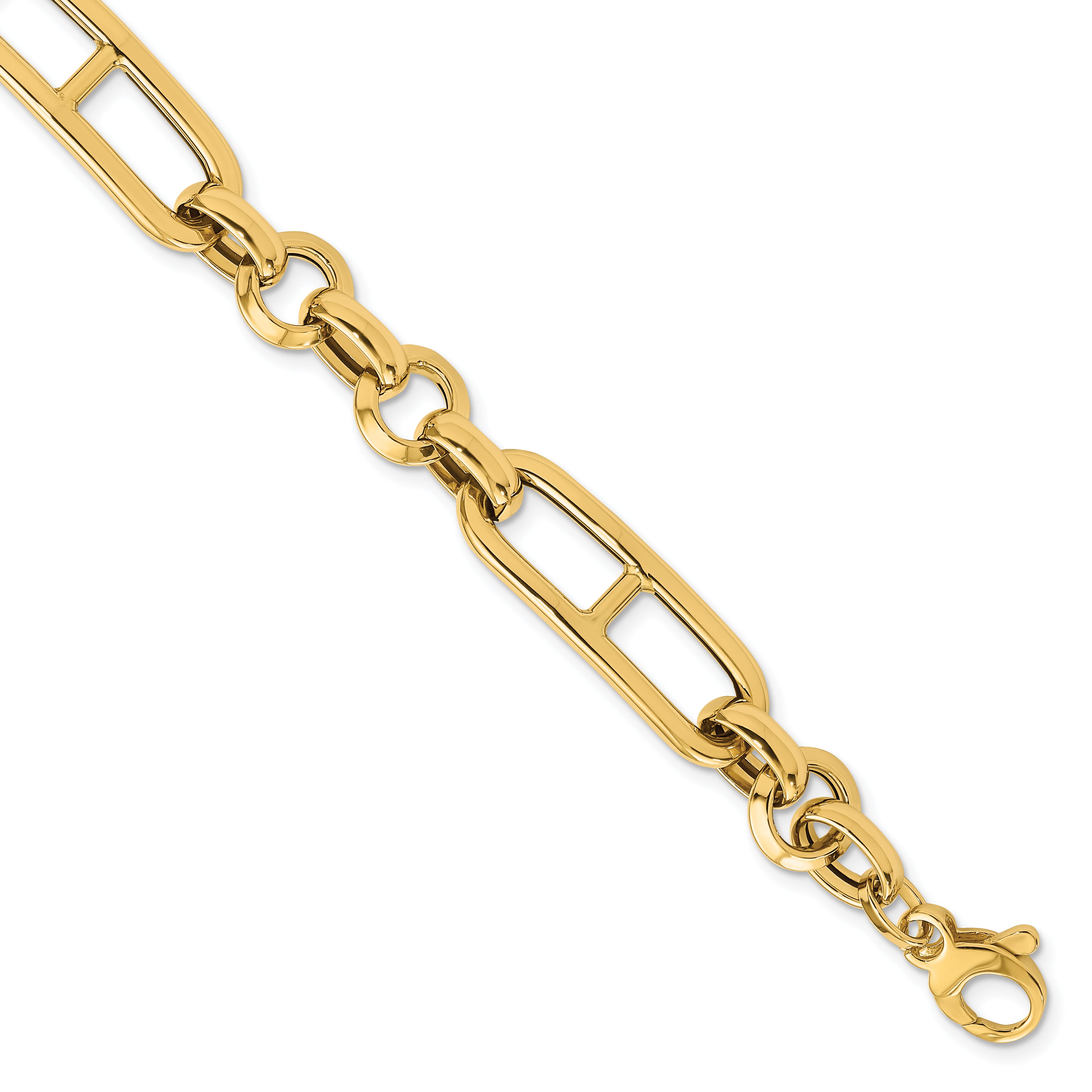 14K Polished Fancy Link Bracelet Secondary image