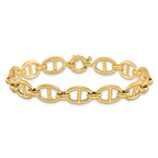 14K Polished Fancy Link Bracelet