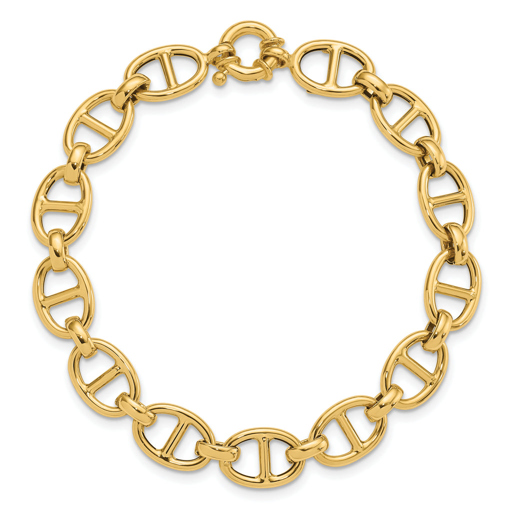 14K Polished Fancy Link Bracelet