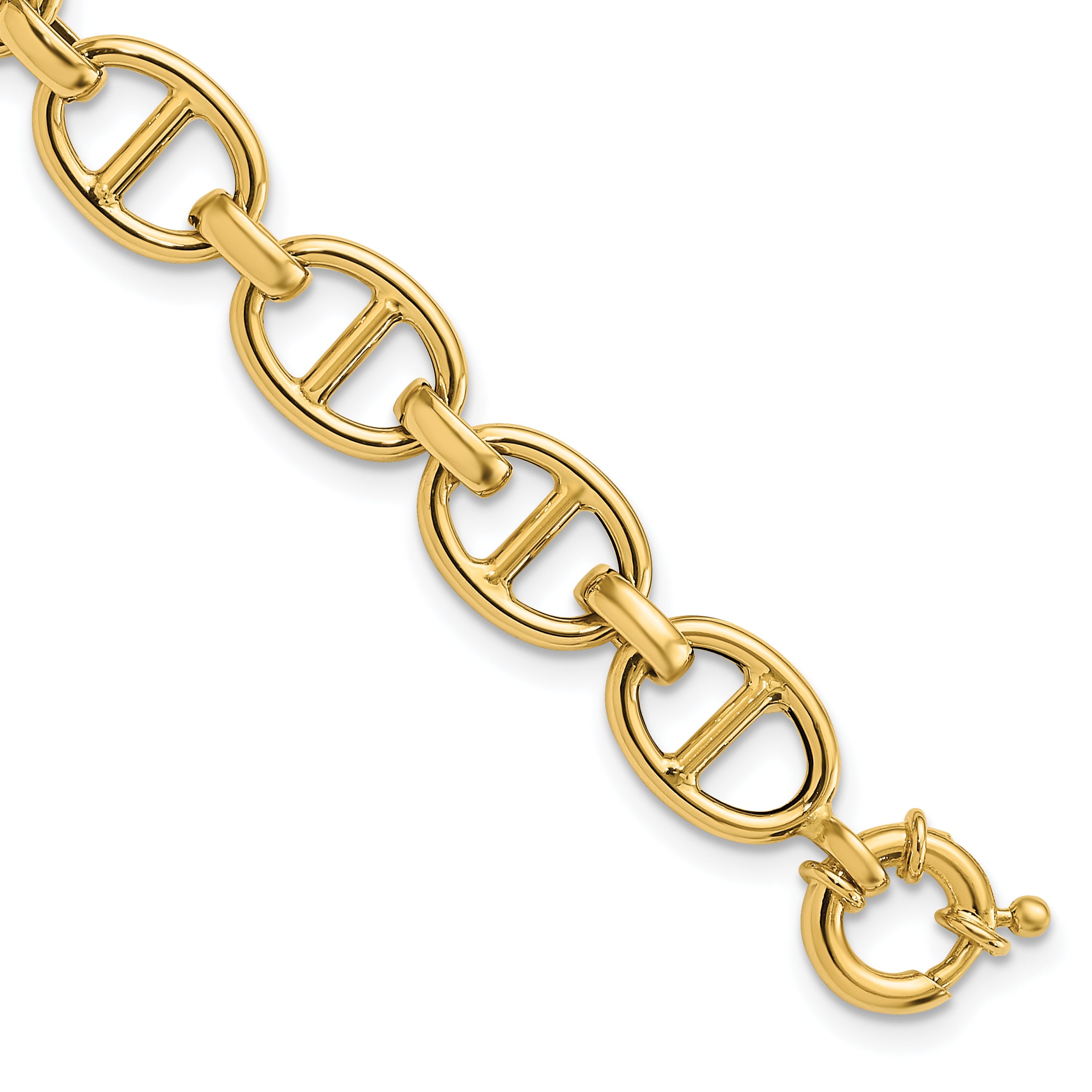 14K Polished Fancy Link Bracelet Main image