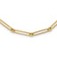 14K Polished Hollow Paperclip Link Necklace