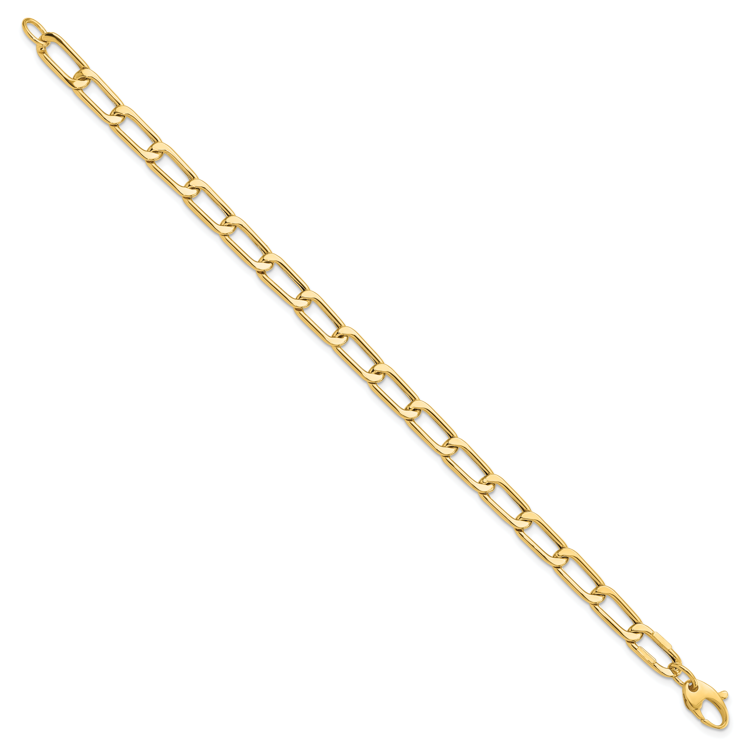14K Polished Hollow Fancy Link Bracelet Secondary image