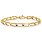 14K Polished Fancy Link Bracelet