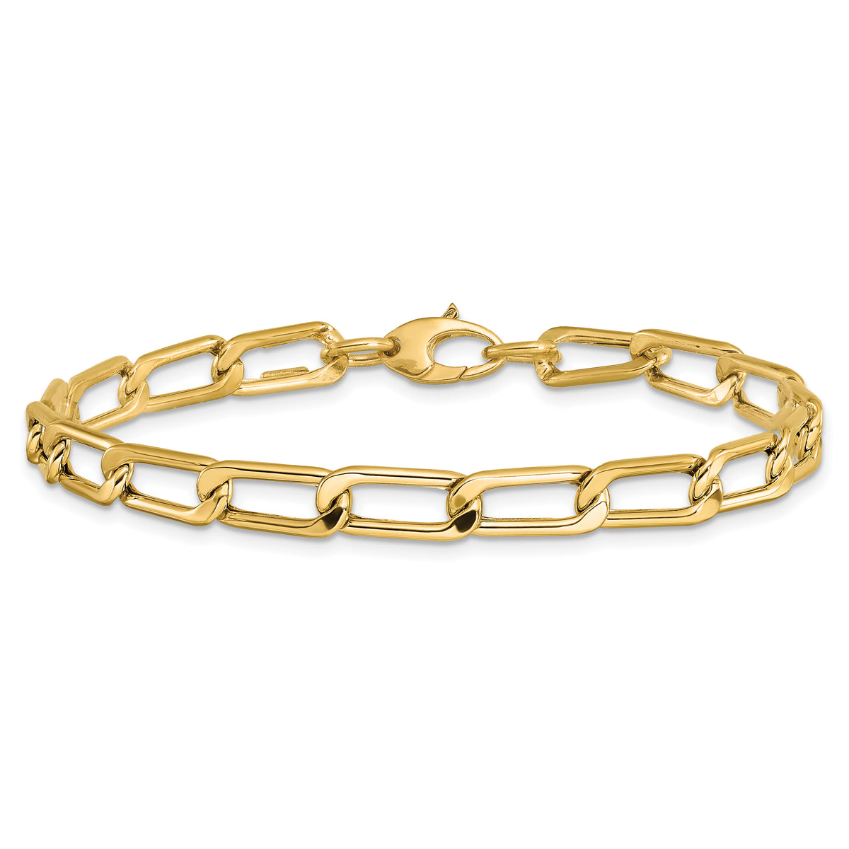 14K Polished Fancy Link Bracelet