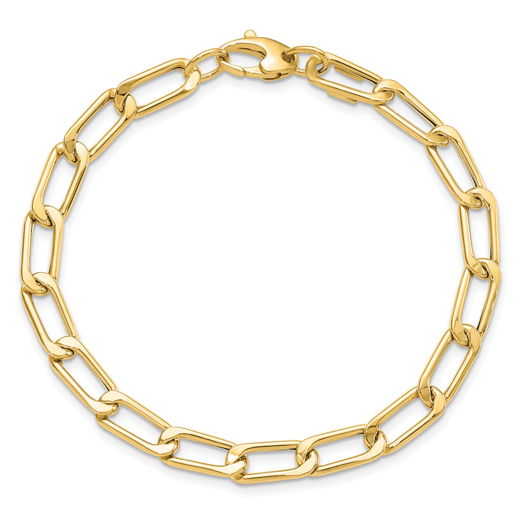 14K Polished Fancy Link Bracelet