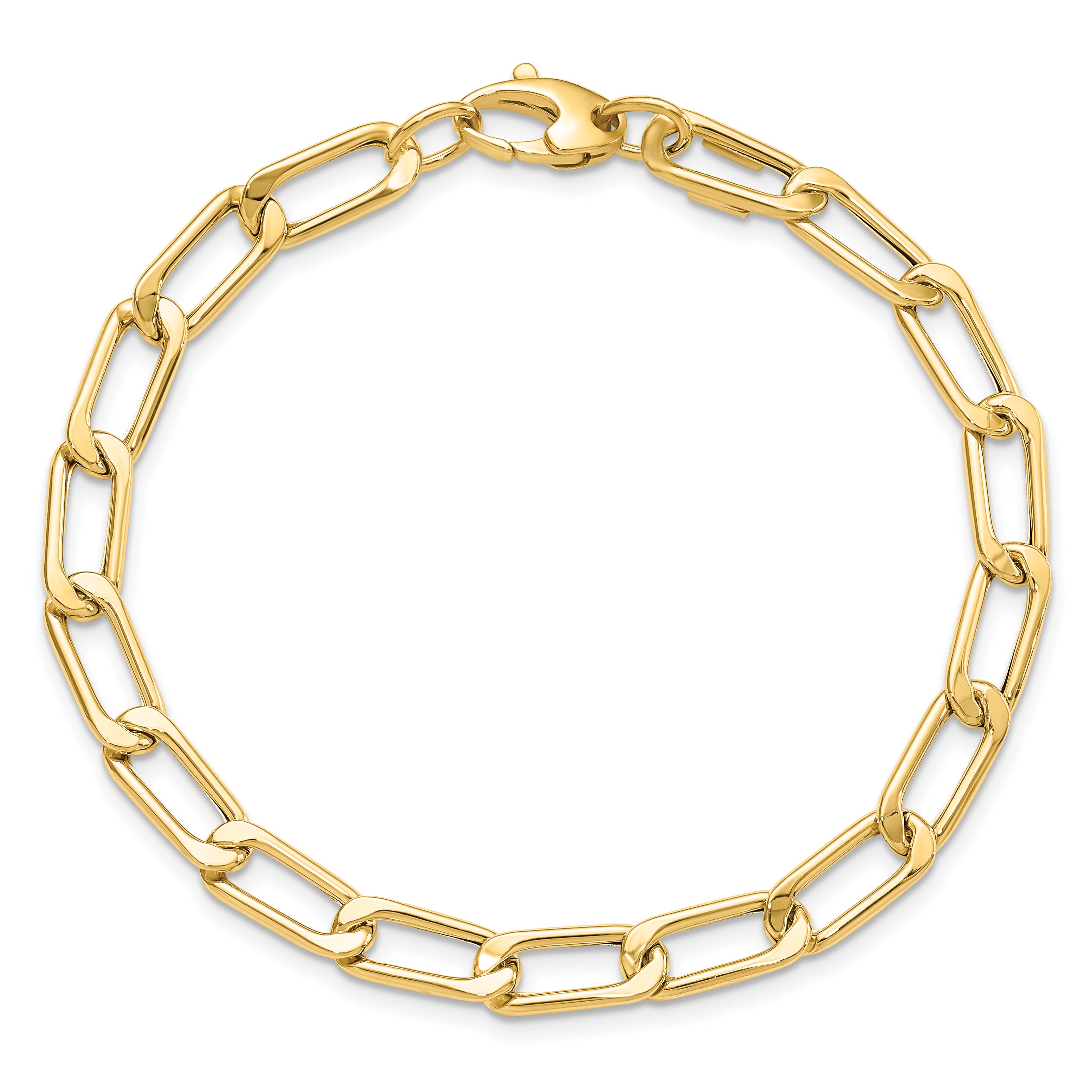 14K Polished Fancy Link Bracelet
