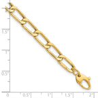 14K Polished Fancy Link Bracelet