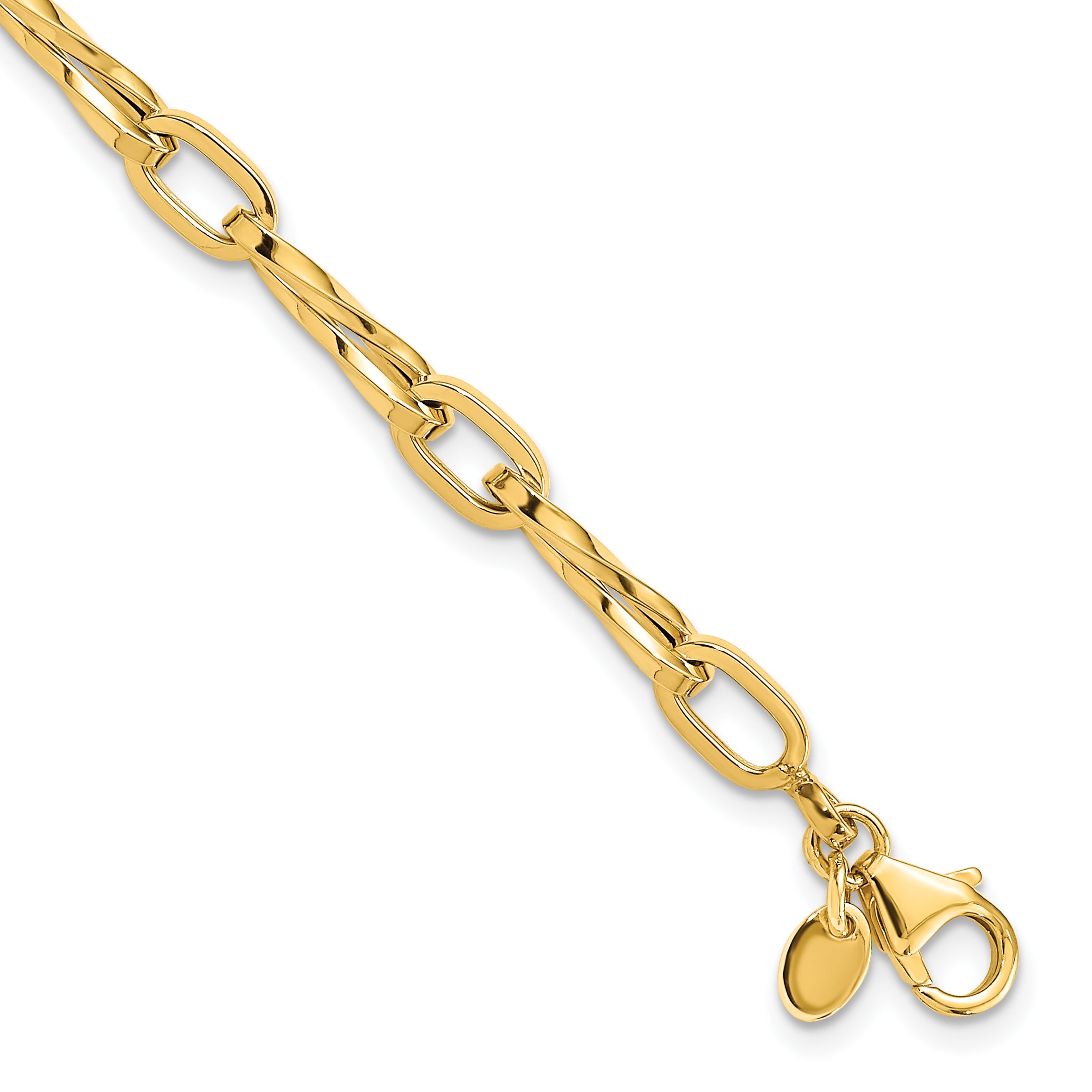 14K Polished Fancy Link Bracelet Main image