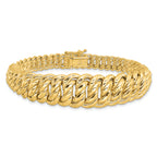 14K Polished Fancy Link Bracelet
