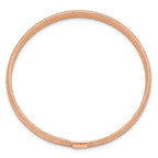 14K with Rose Gold Plating Polished Stretch Bracelet