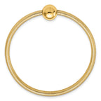 14K Polished with Bead Stretch Bracelet