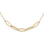 14K Polished Fancy Link 16.5in with 1in. Ext Necklace