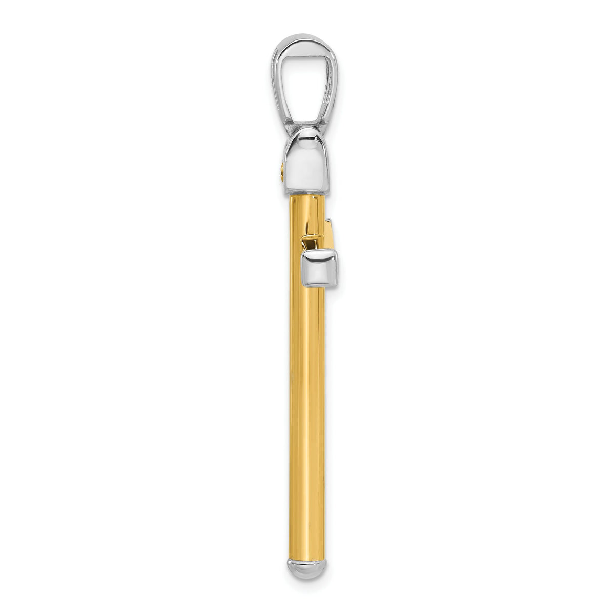 Cross Pendant in 14K Two-Tone Gold, 51mm - Sophia Jewelers Main image