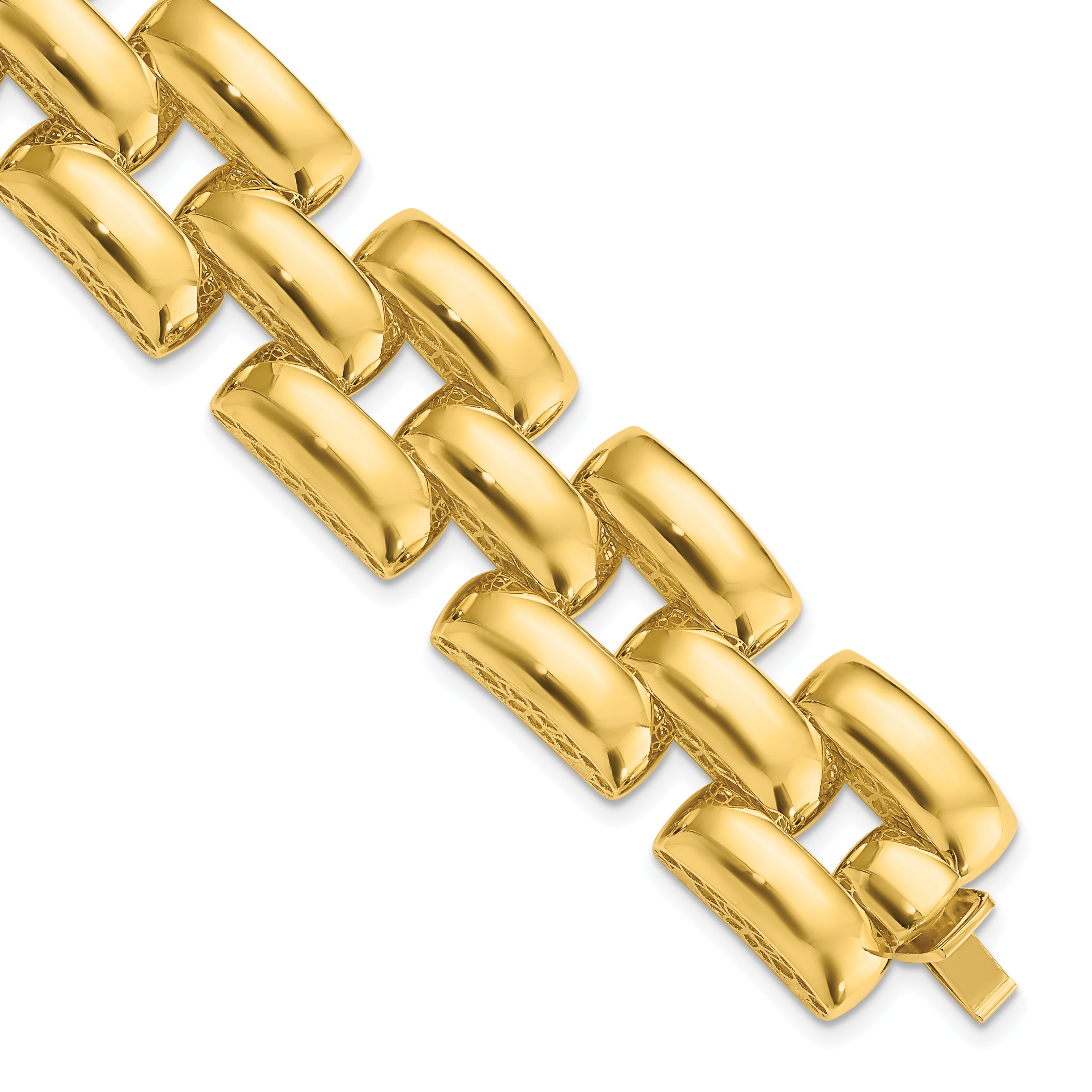 14K Polished Fancy Link Bracelet Main image