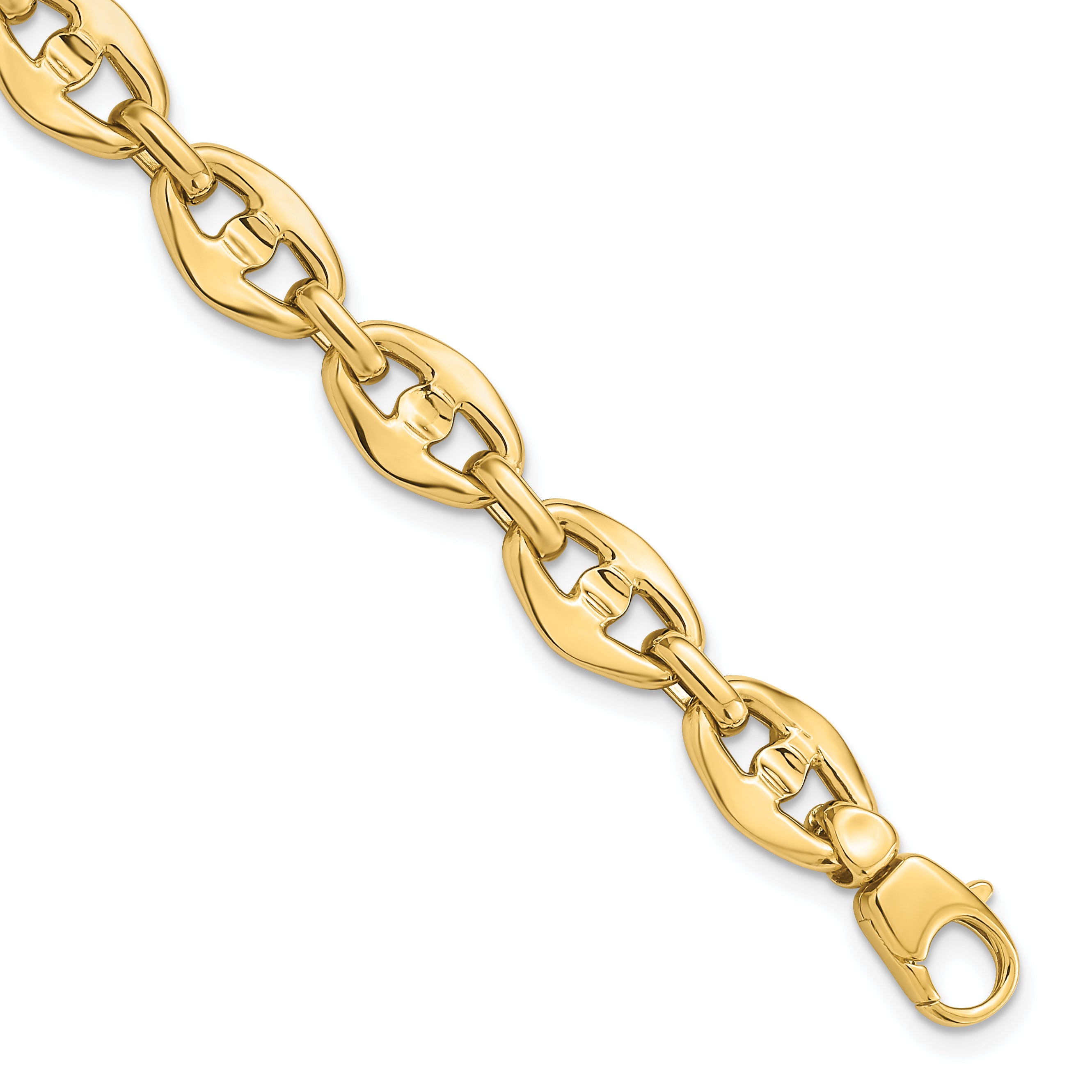 14K Polished Fancy Link Bracelet Main image