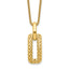 14K Polished and Textured Fancy Necklace
