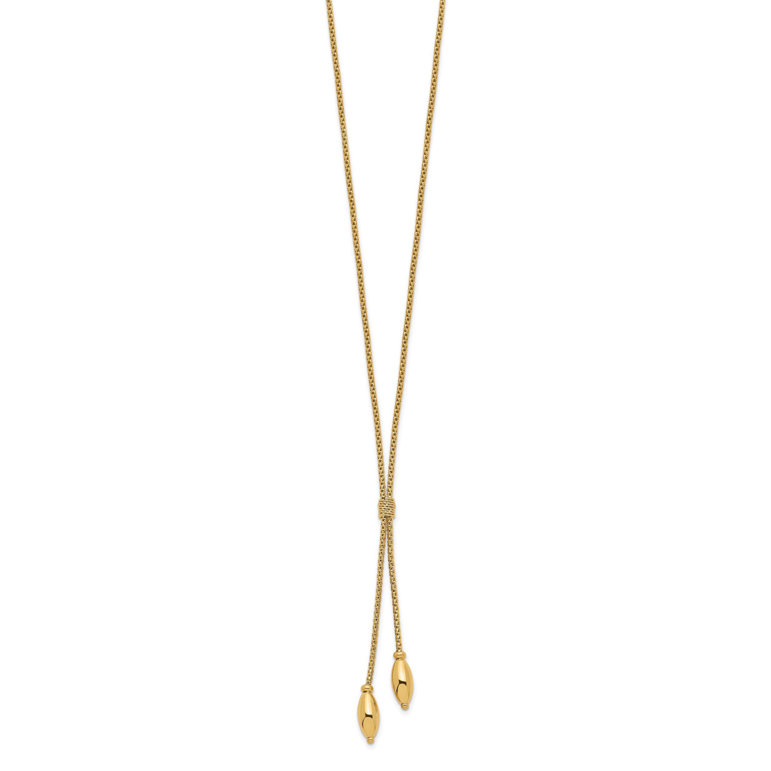 14K Polished with 2in. ext. Drop Necklace Secondary image