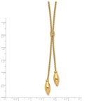 14K Polished with 2in. ext. Drop Necklace