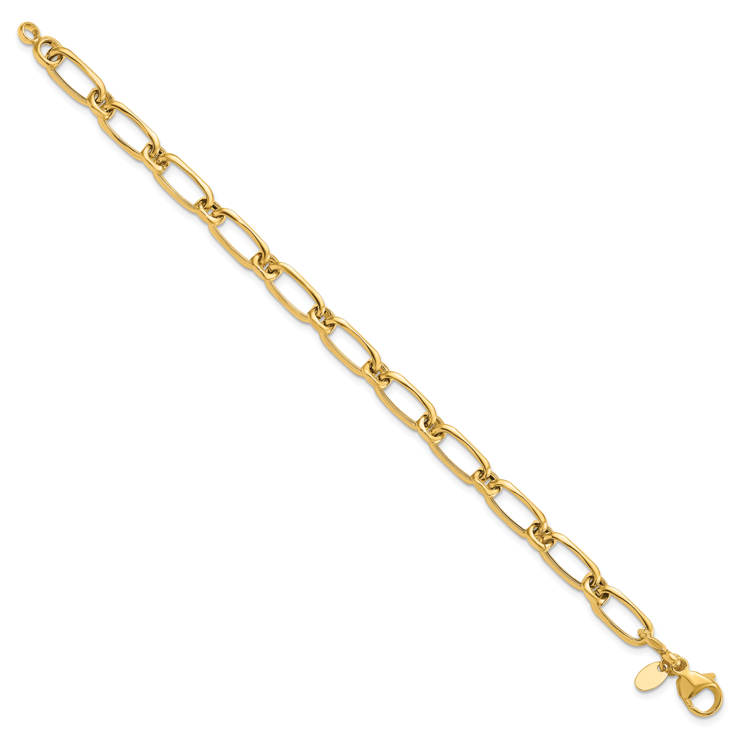 14K Polished Fancy Link Bracelet Secondary image