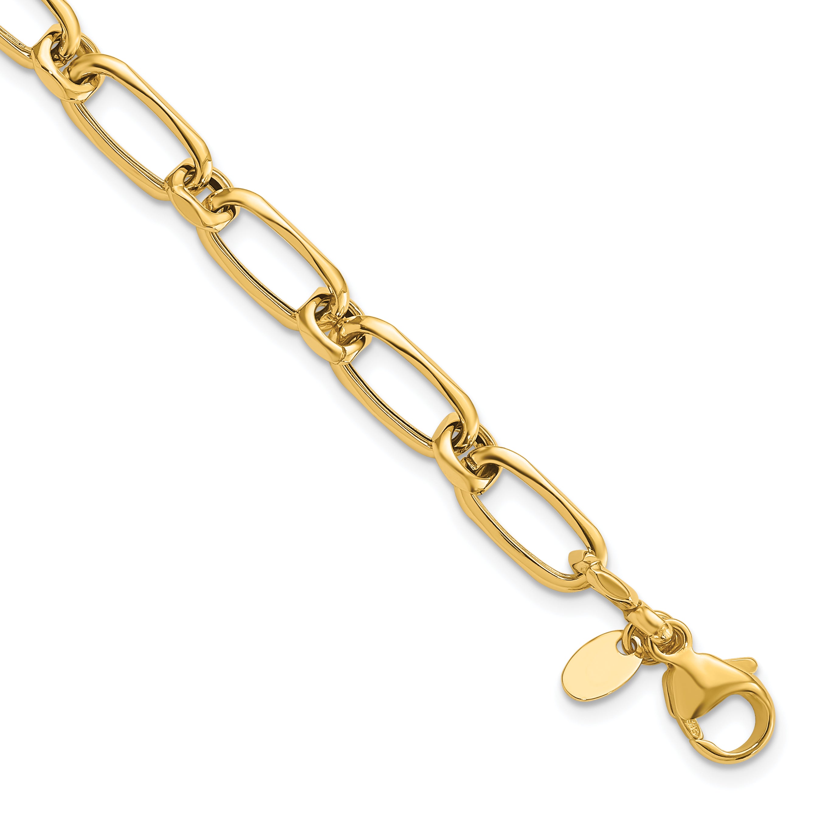 14K Polished Fancy Link Bracelet Main image
