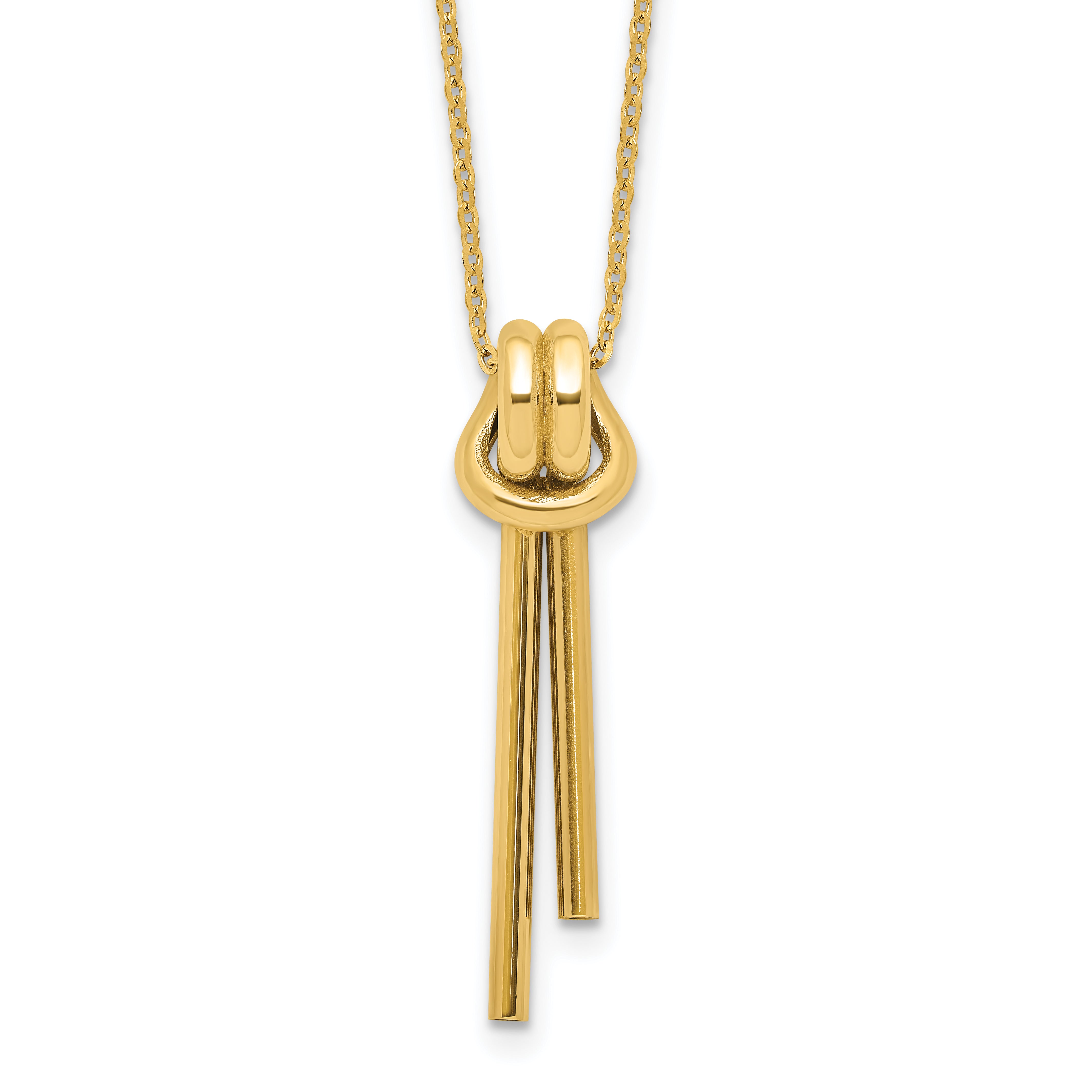 14k Polished Necklace Secondary image