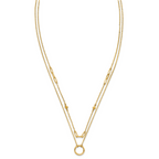 14k Polished Double Layer Necklace
