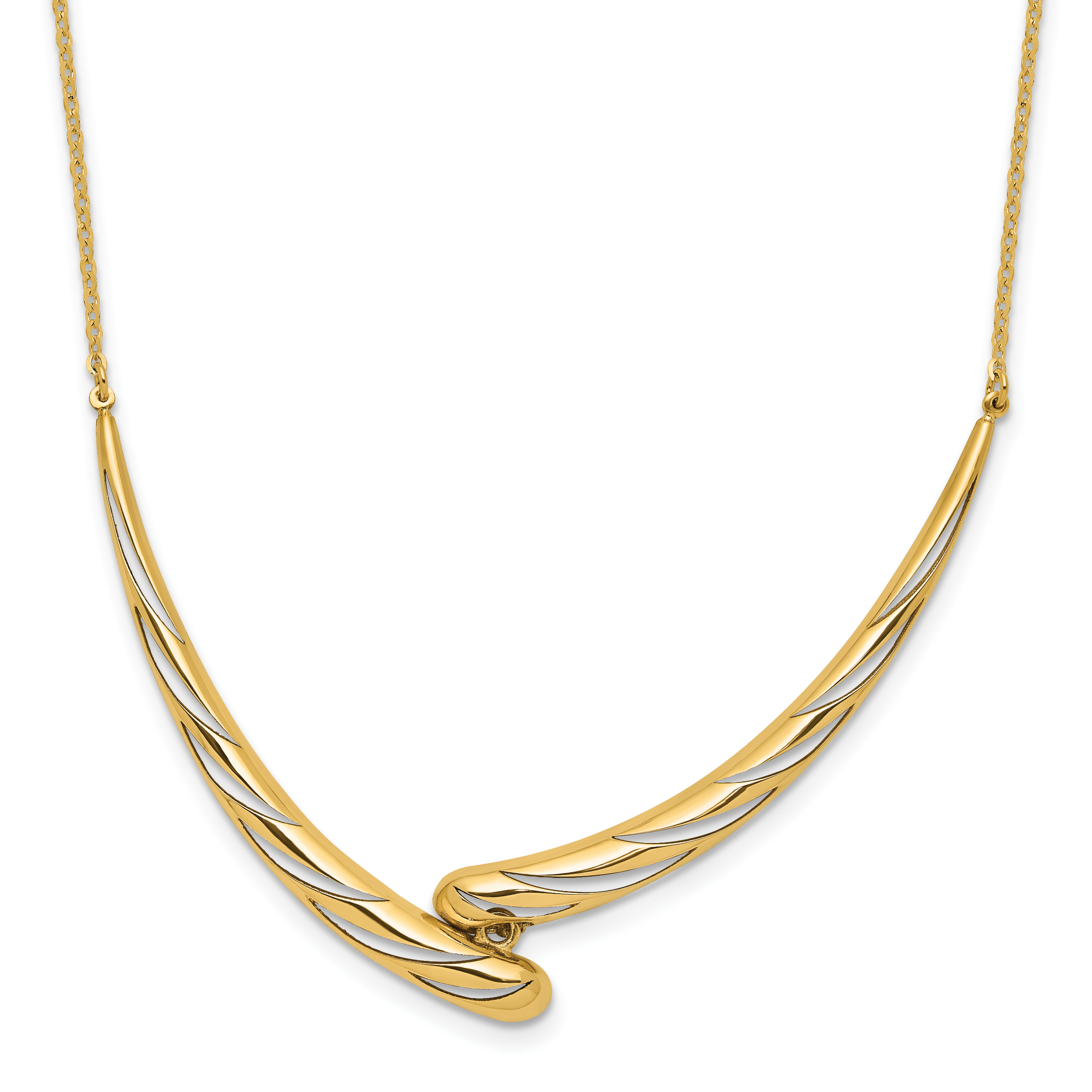14k Polished Necklace Secondary image