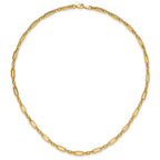 14K Polished Fancy Link Necklace