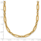 14K Polished Fancy Link Necklace