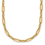 14K Polished Fancy Link Necklace