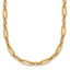 14K Polished Fancy Link Necklace