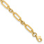 14K Polished Fancy Link Bracelet