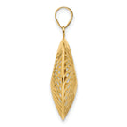 14K Polished Hollow Fancy Pendant