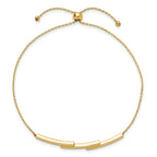 14K Polished Bar Adjustable Bracelet