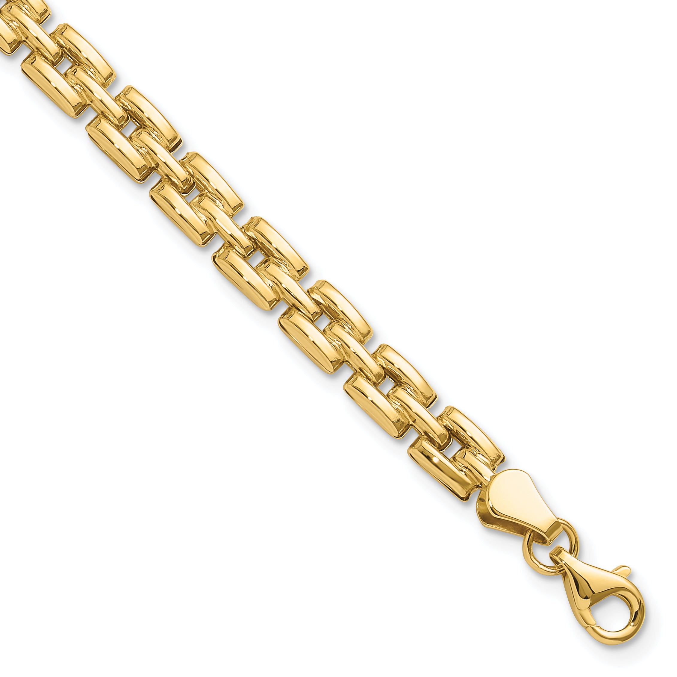 14K Polished Fancy Link Bracelet Main image