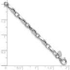 14K White Gold Polished Fancy Link Bracelet