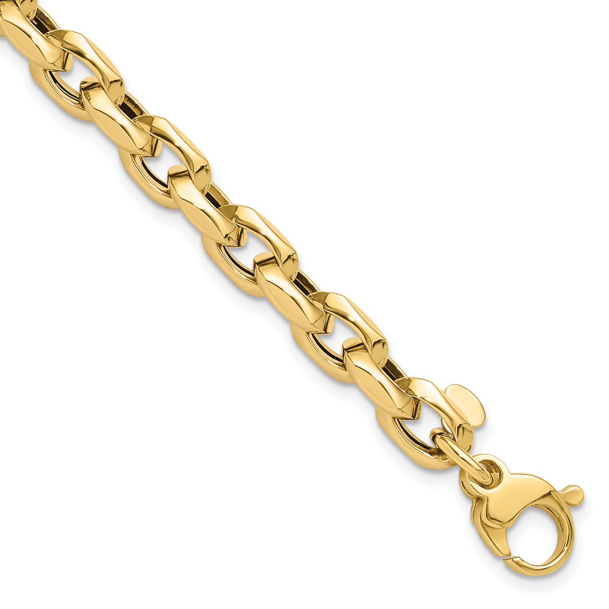 14K Polished Fancy Link Bracelet