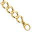 14K Polished Brushed  Hollow Fancy Link Bracelet