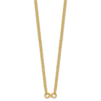 14K Polished 2-Strand Infinity Necklace