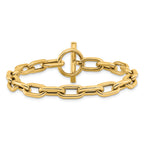 14K Polished Fancy Toggle Link Bracelet