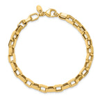 14K Polished Fancy Link Bracelet