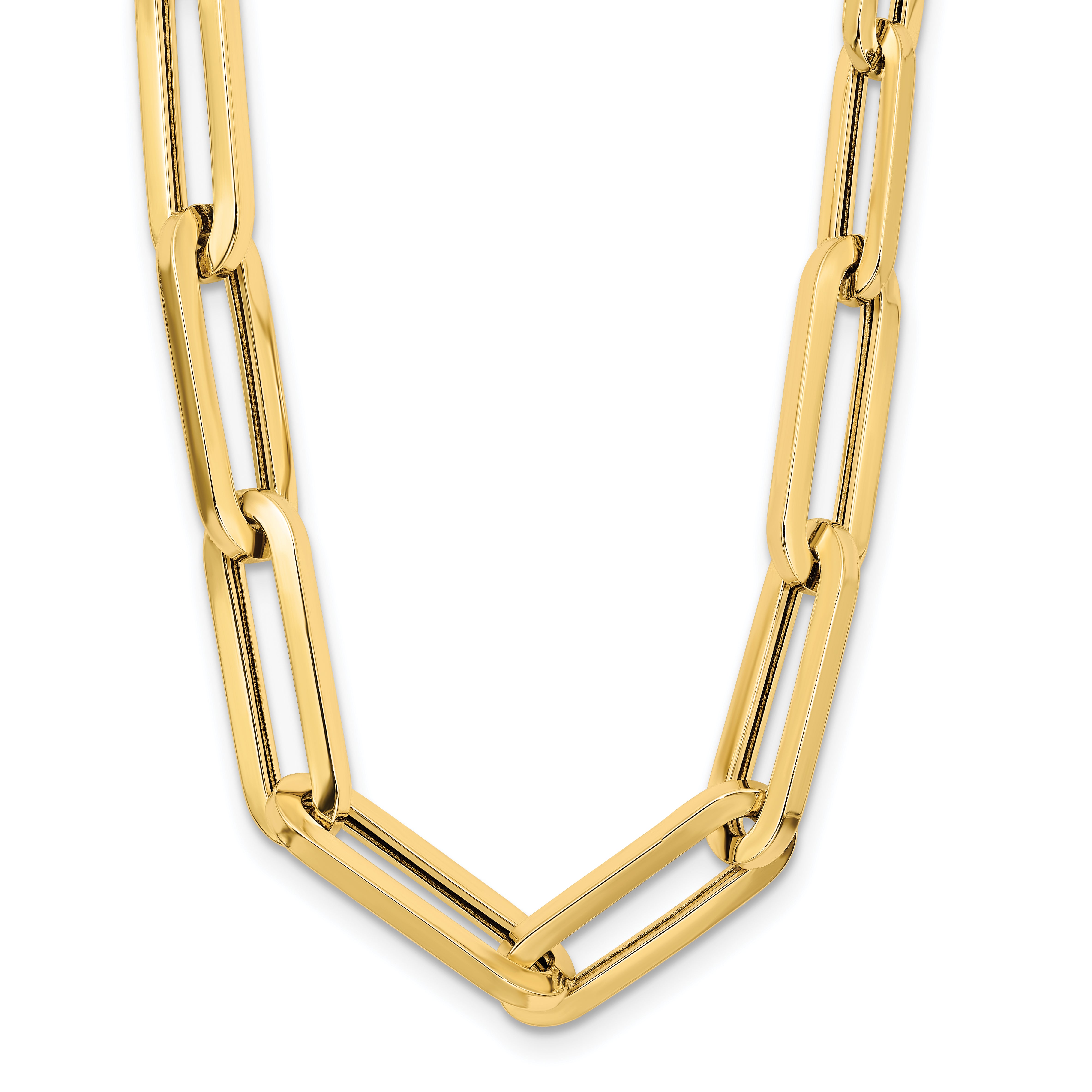 14K Polished Fancy Link Necklace Secondary image