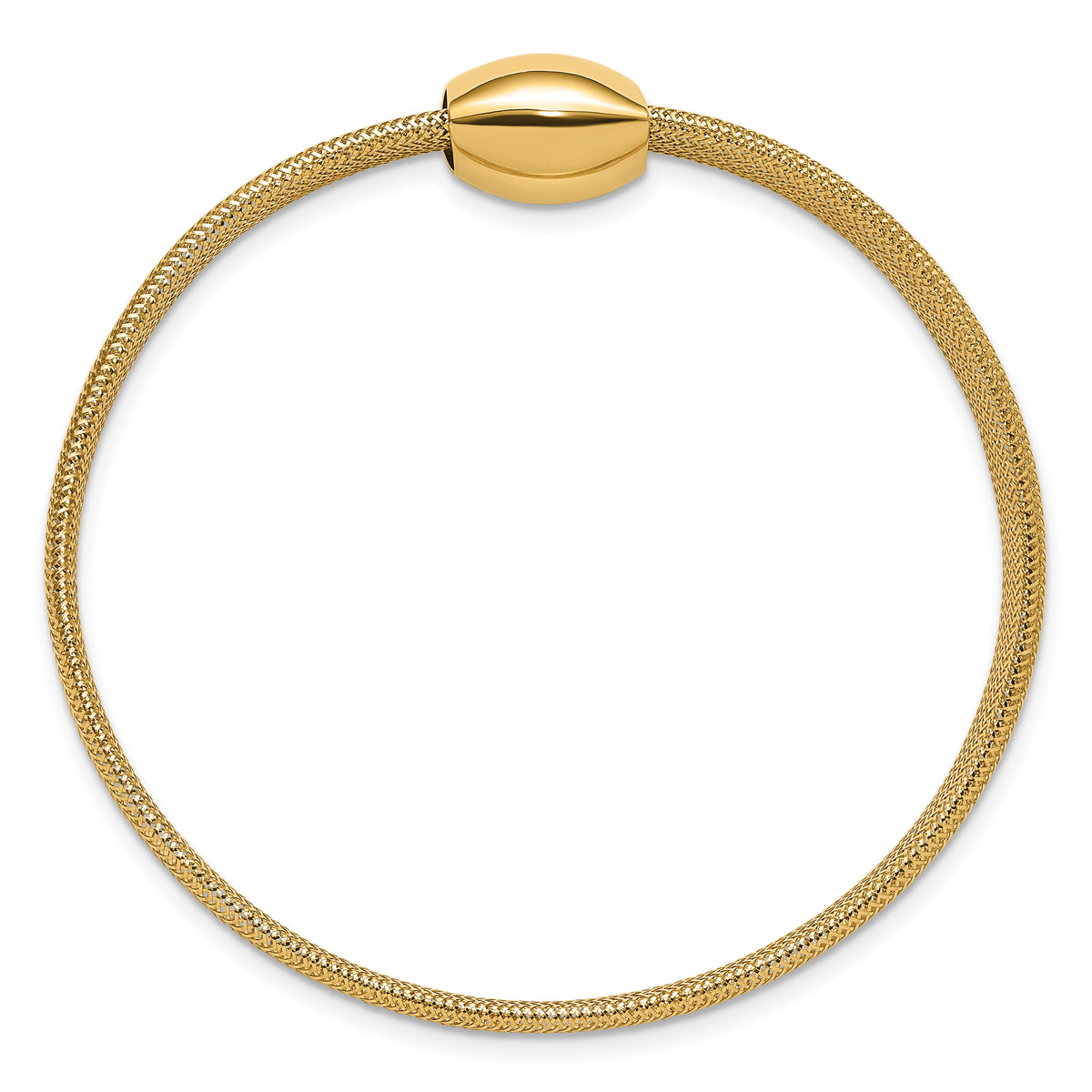 14K Mesh Slip-on Stretch Bracelet