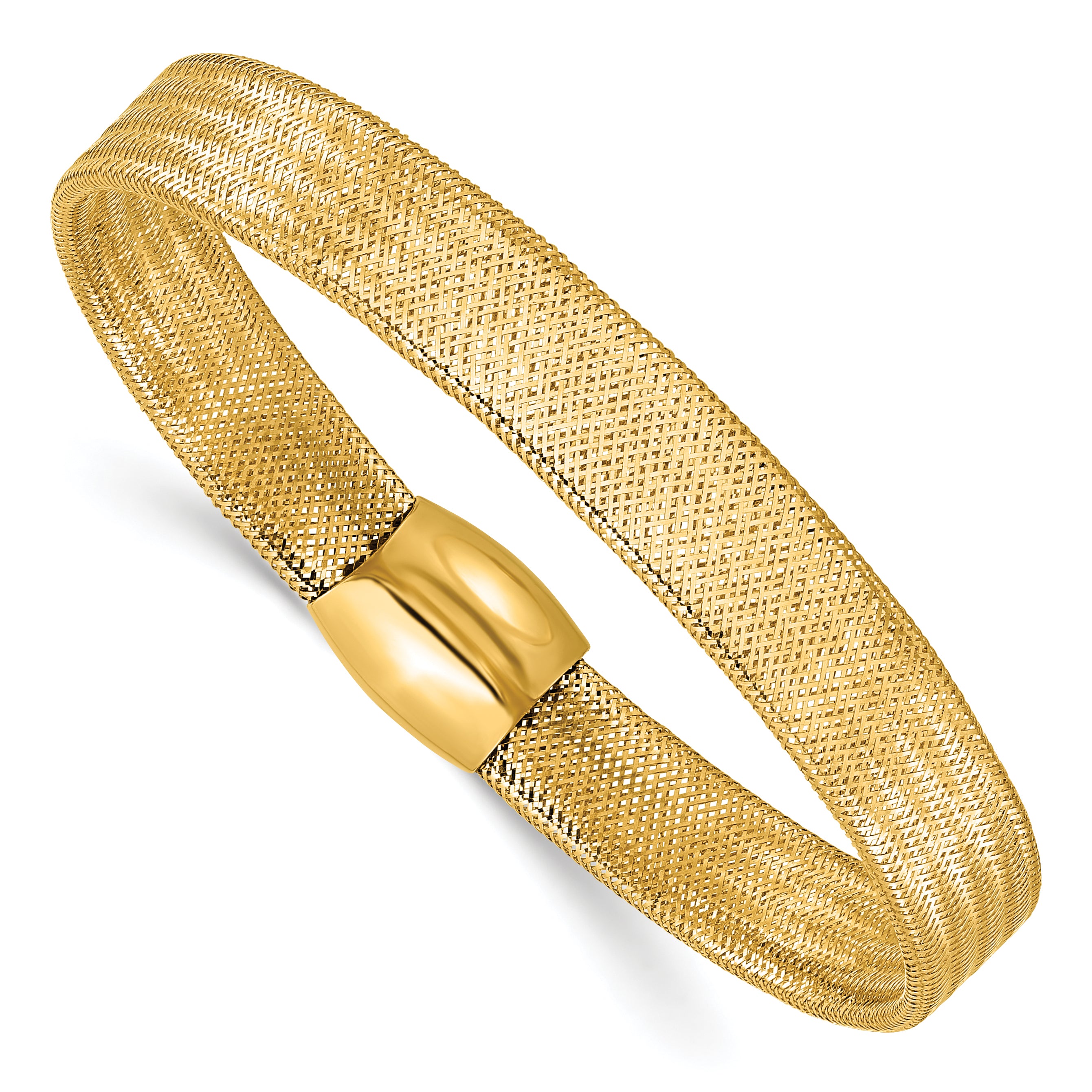 14K Mesh Slip-on Stretch Bracelet Main image