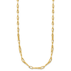 14K Polished Fancy Twisted Link Necklace