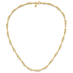 14K Polished Fancy Twisted Link Necklace