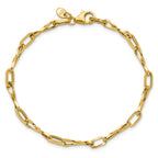 14K Polished Fancy Twisted Link Bracelet