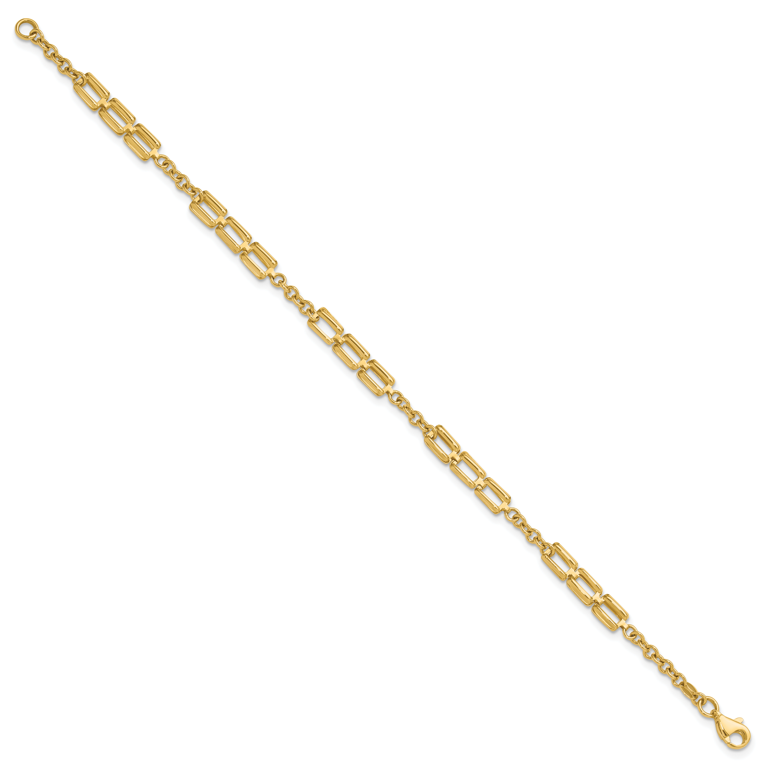 14K Polished Fancy Link Bracelet Secondary image