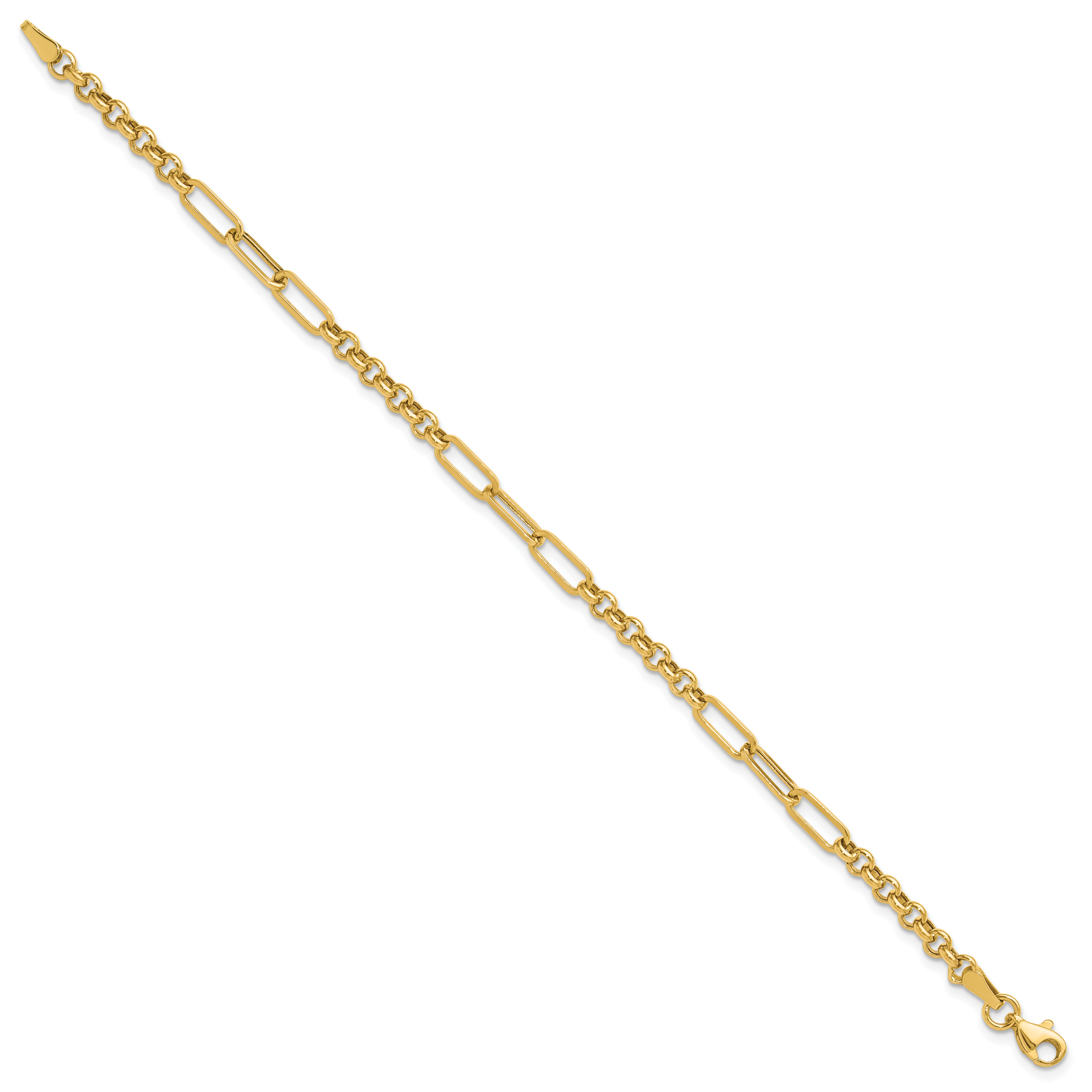 14K Polished Fancy Link Bracelet Secondary image