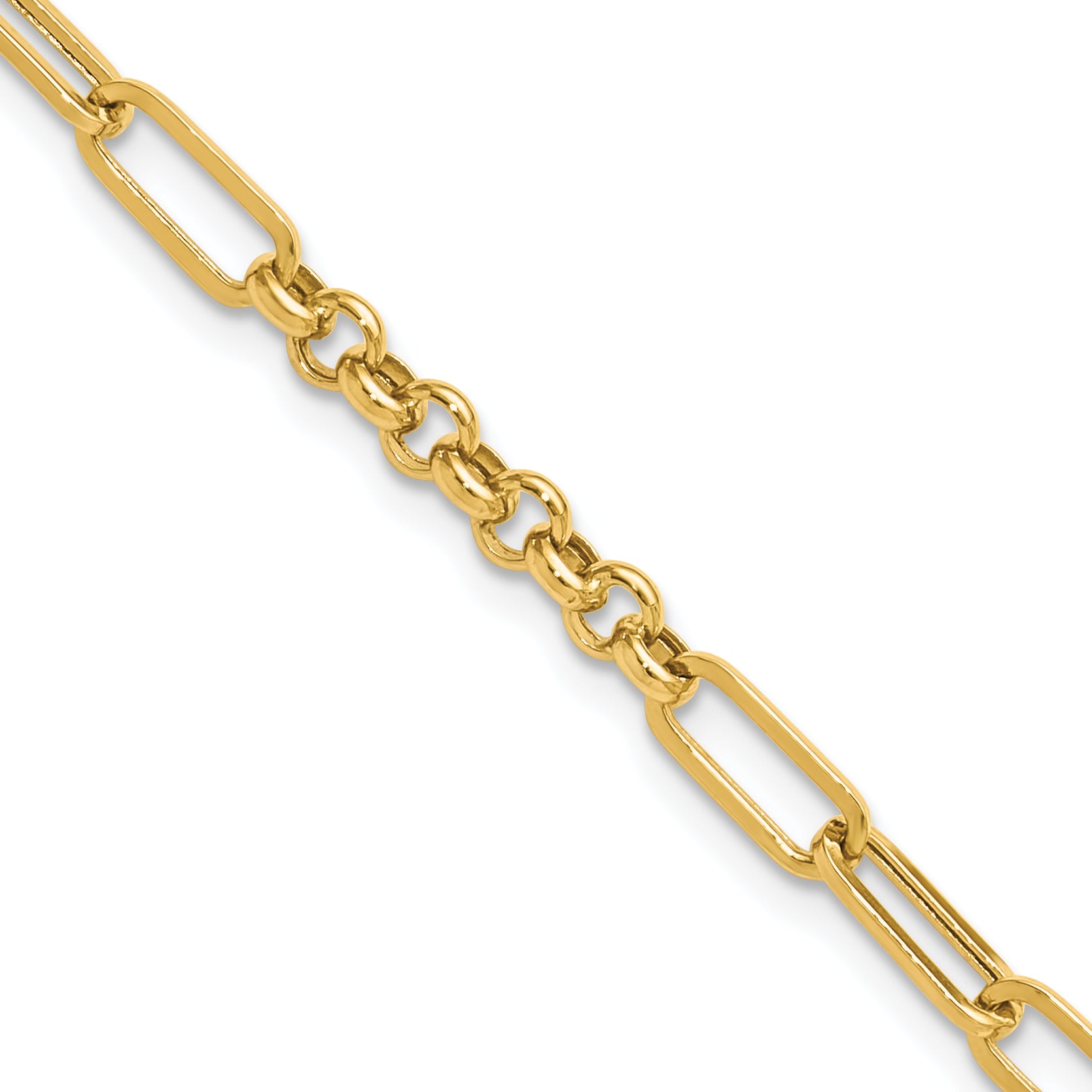 14K Polished Fancy Link Bracelet Main image